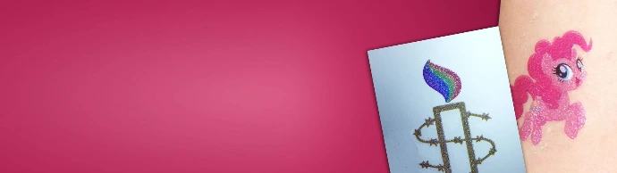 tattoos con purpurina