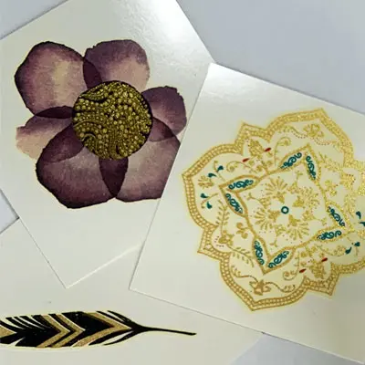 Gold Tattoos (4x4 cm)
