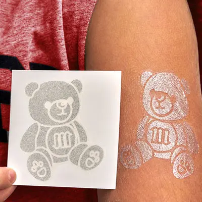 Metallische Tattoos (4x4 cm)